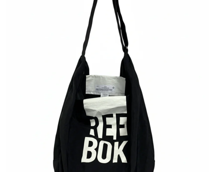 Reebok Black Graphic Crossbody Bag