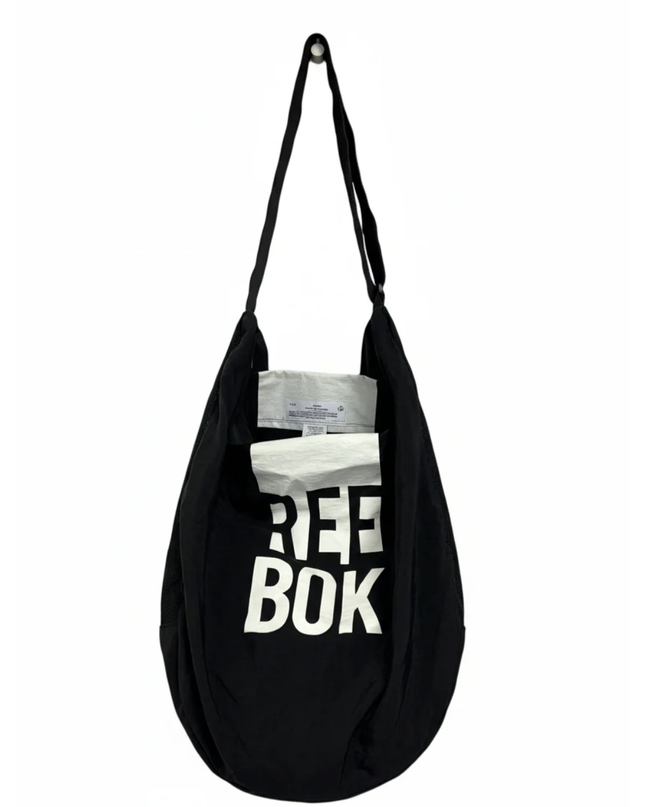 Reebok Black Graphic Crossbody Bag