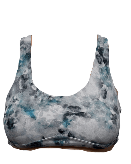 Lululemon Energy Criss Cross Back Abstract Print Sports Top