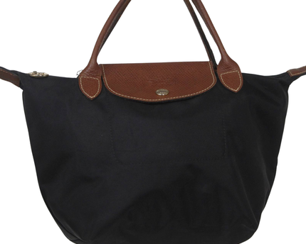 Longchamp Black Le Pliage Nylon Top Handle Bag