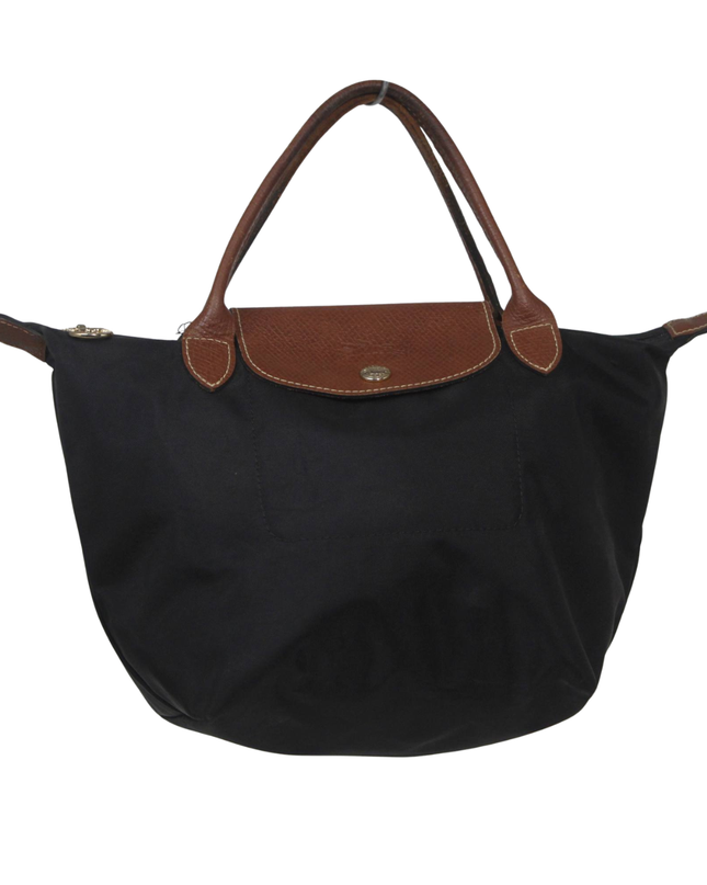 Longchamp Black Le Pliage Nylon Top Handle Bag