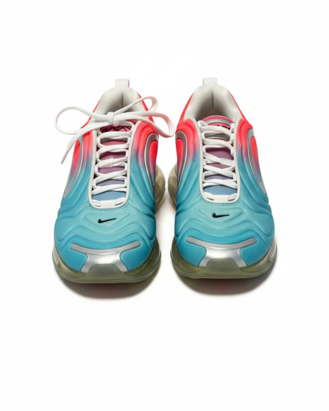 Nike Air Max 720 Teal and Red Sneakers