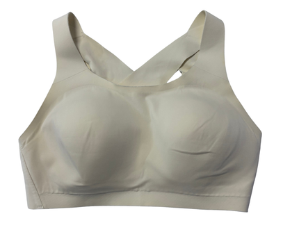 Lululemon Cream Cross-Back Seamless Sports Bra