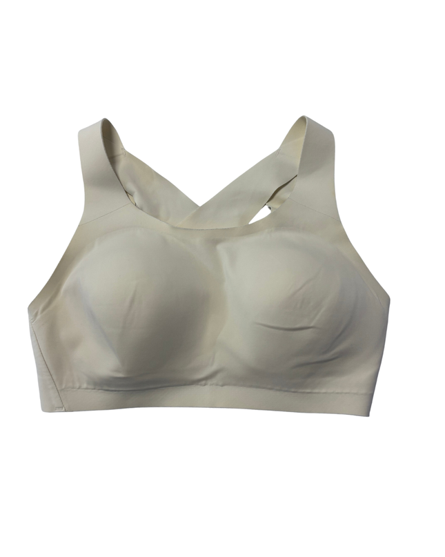 Lululemon Cream Cross-Back Seamless Sports Bra
