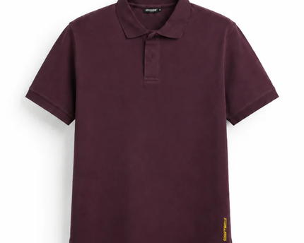 SQUATWOLF Burgundy Logo Polo Shirt