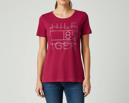 Tommy Hilfiger Pink Graphic T-Shirt