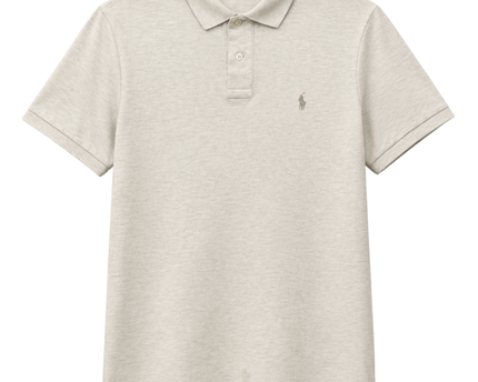 Polo Ralph Lauren Beige Short Sleeve Custom Slim Fit Polo Shirt