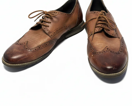 Tahari Signature Brown Men's Wingtip Brogue Hybrid Oxford Shoes
