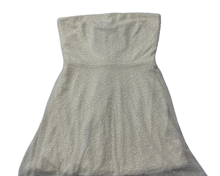 Oh Polly White Beaded Strapless Mini Dress W/Tags