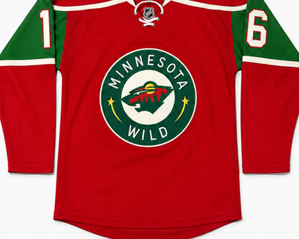 Reebok Red Minnesota Wild Zucker #16 NHL Hockey Jersey