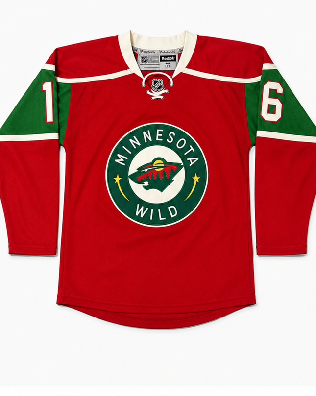 Reebok Red Minnesota Wild Zucker #16 NHL Hockey Jersey