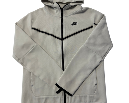 Nike Tech Fleece Beige Full-Zip Hoodie