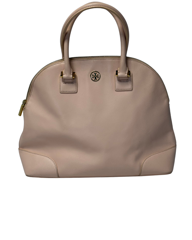 Tory Burch Pink Robinson Dome Satchel Bag