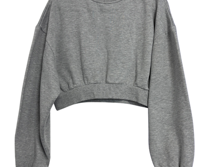 Factorie Grey Cropped Sweatshirt