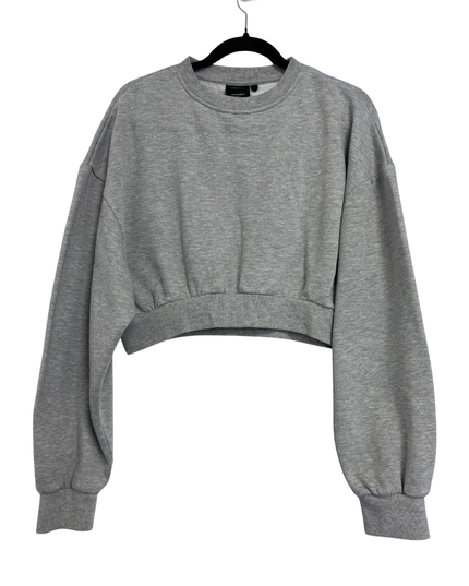 Factorie Grey Cropped Sweatshirt