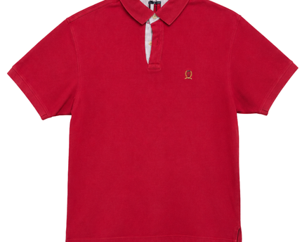 Tommy Hilfiger Classic Red Short Sleeve Pique Polo Shirt