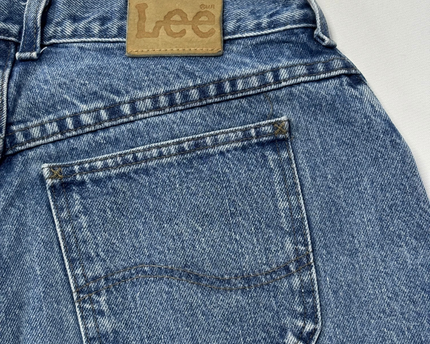 Lee High-Waisted Blue Tapered Leg Jeans