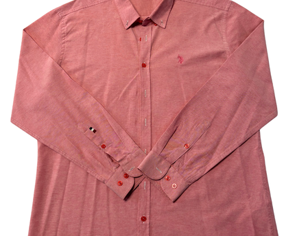 U.S. Polo Assn. Pink Long Sleeve Button-Down Shirt