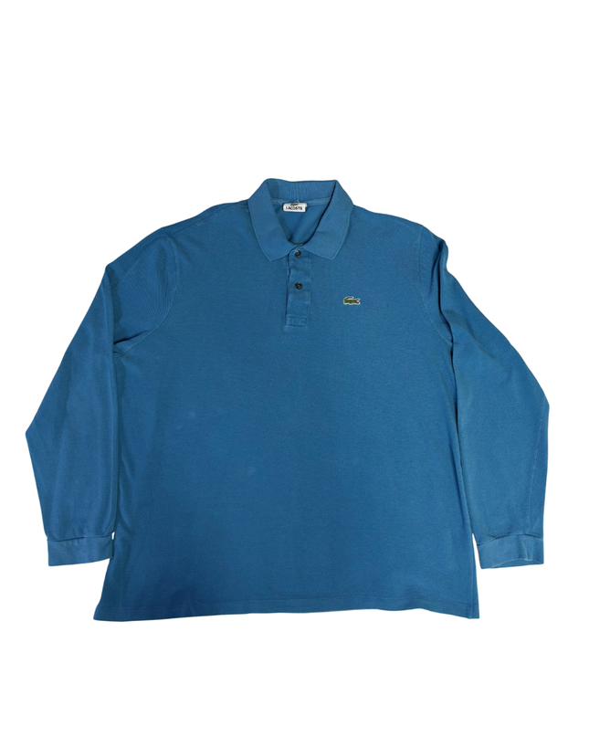 Lacoste Blue Long Sleeve Piqué Polo Shirt