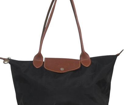 Longchamp Black Le Pliage Large Shoulder Tote Bag