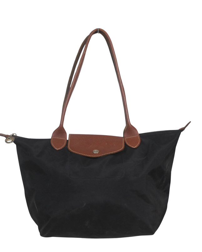 Longchamp Black Le Pliage Large Shoulder Tote Bag