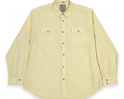 Guess Yellow Utility Long Sleeve Shirt