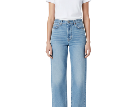 Levi's Blue Premium Ribcage Straight Ankle Jeans