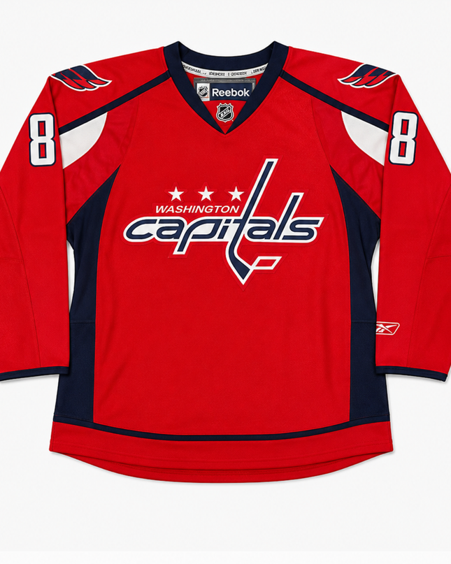 Reebok Red Washington Capitals Ovechkin #8 Hockey Jersey XL