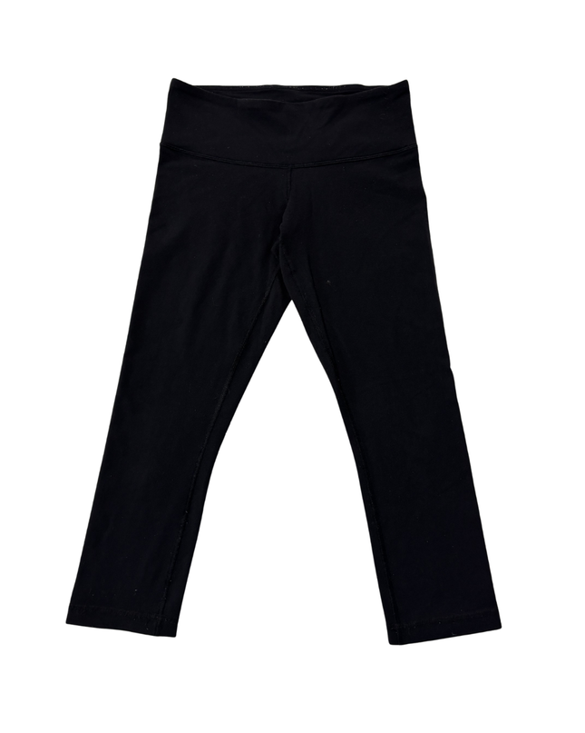 Lululemon Classic Black Cropped Athletic Leggings