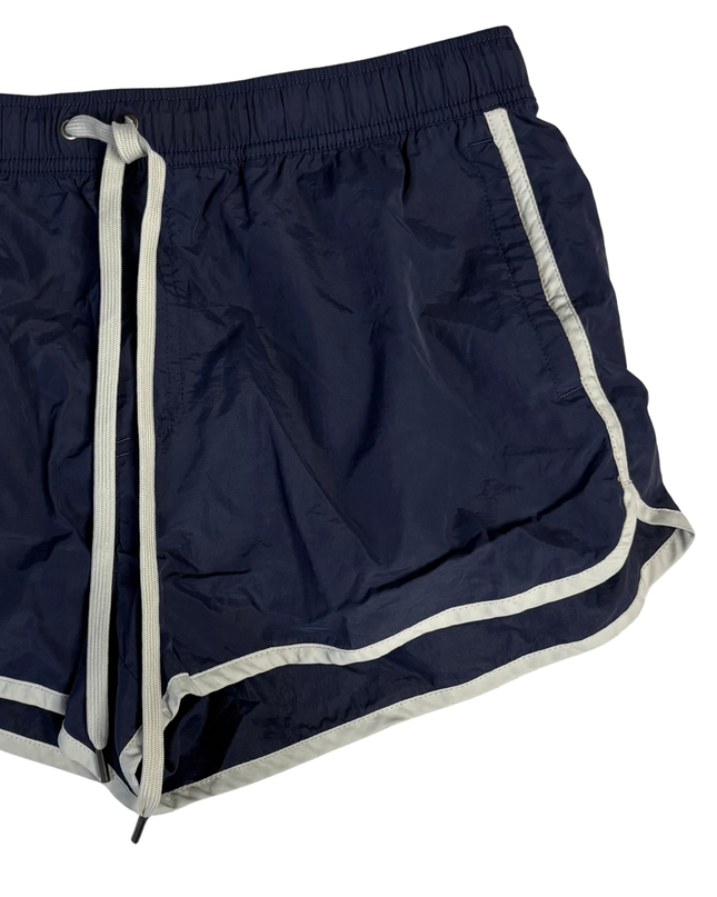 American Eagle Navy Blue Retro Dolphin Trim Sports Shorts