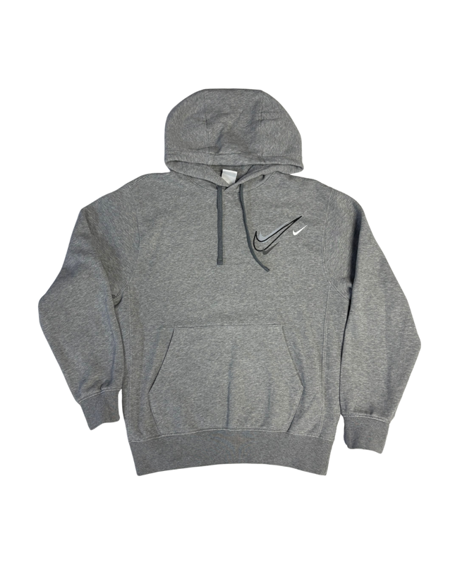Nike Grey Triple Swoosh Graphic Hoodie