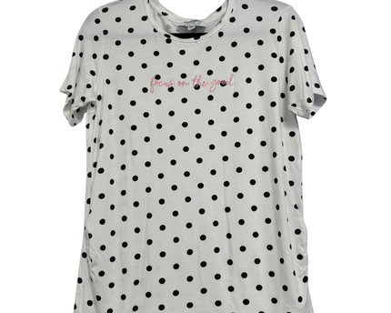 Dorothy Perkins White/Black Polka Dot Maternity T-Shirt