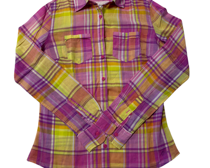 Aeropostale Multicolor Plaid Button-Down Shirt