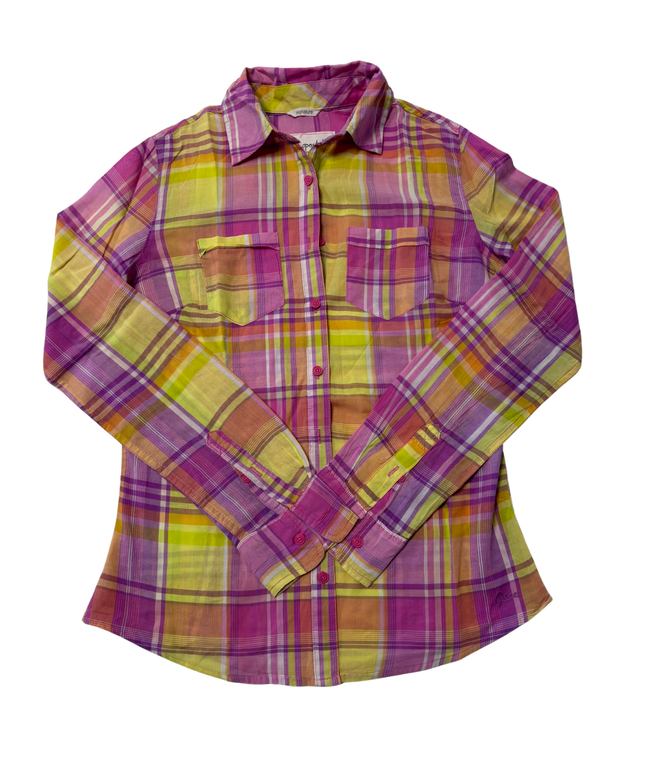 Aeropostale Multicolor Plaid Button-Down Shirt