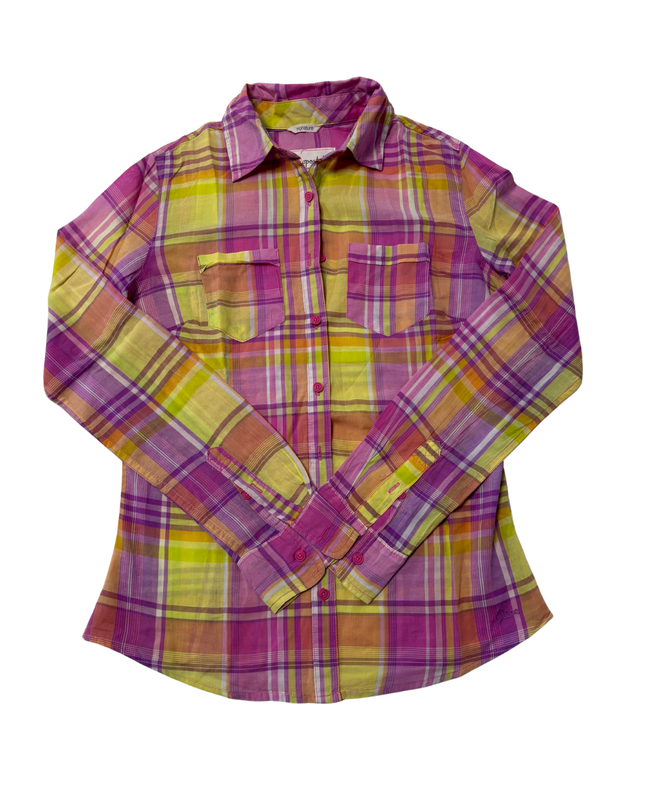 Aeropostale Multicolor Plaid Button-Down Shirt