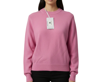 Y.A.S Pink Mock Neck Ribbed Knit Sweater W/Tags