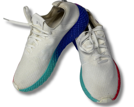 Steve Madden White Multi Riser Sneakers