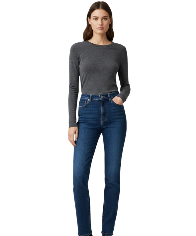 Levi's Premium 724 High Rise Straight Blue Jeans