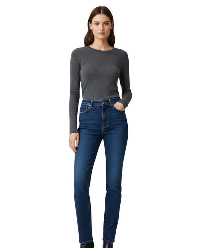 Levi's Premium 724 High Rise Straight Blue Jeans