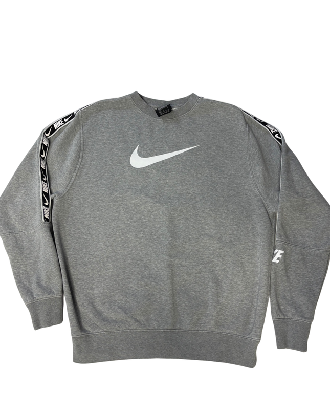 Nike Grey Tape Sleeve Crewneck Sweatshirt