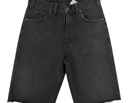 Levi's Black Vintage 634 Orange Tab Cut-Off Denim Shorts