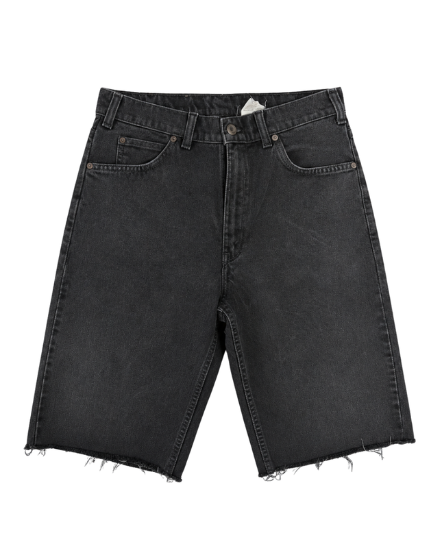 Levi's Black Vintage 634 Orange Tab Cut-Off Denim Shorts