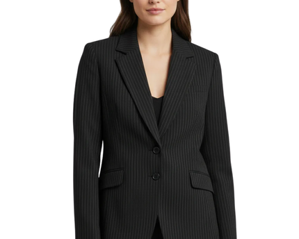 H&M Black Pinstripe Blazer