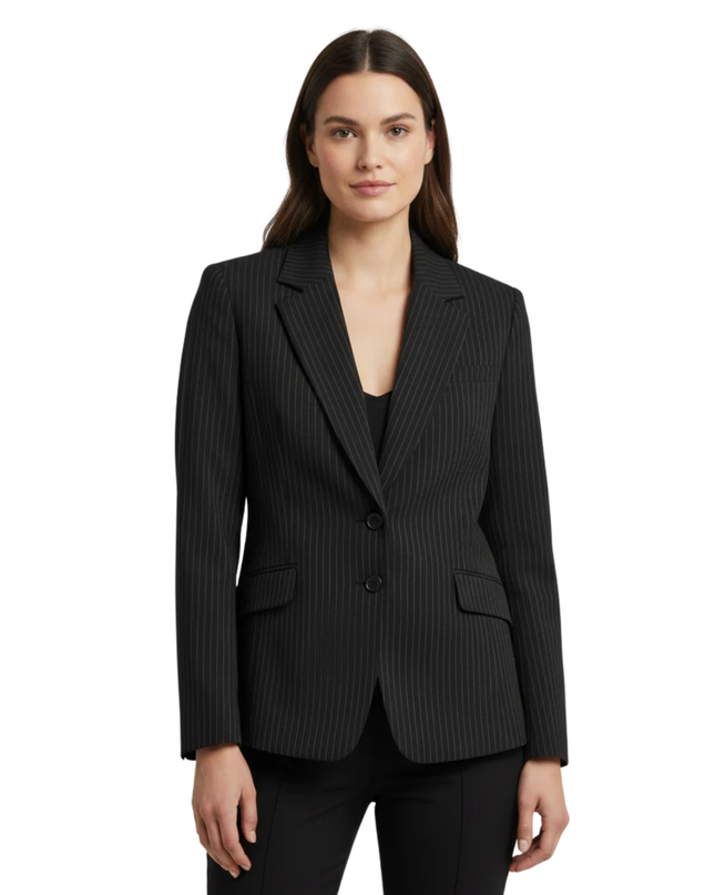 H&M Black Pinstripe Blazer