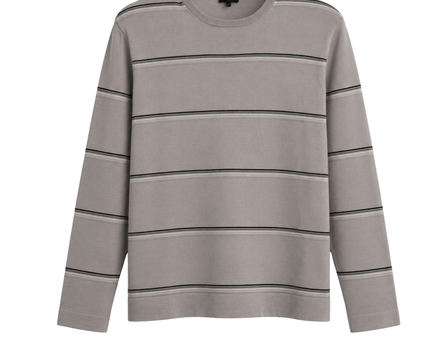 Paul Smith Jeans Purple Striped Long Sleeve Sweater