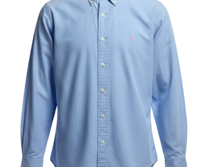 Polo Ralph Lauren Blue Polo Player Long Sleeve Shirt