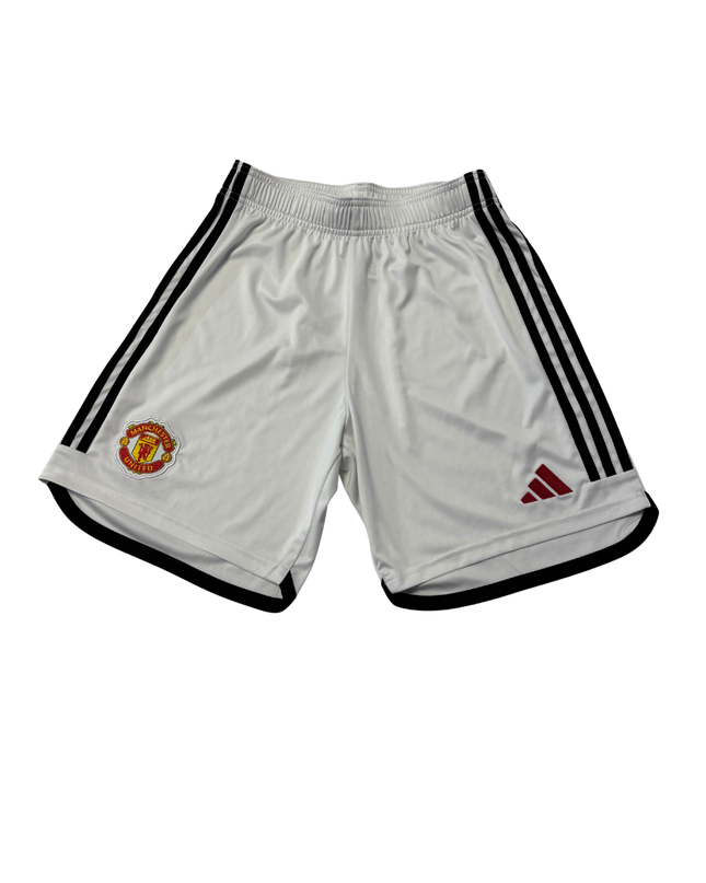 Adidas White Manchester United Football Sports Shorts