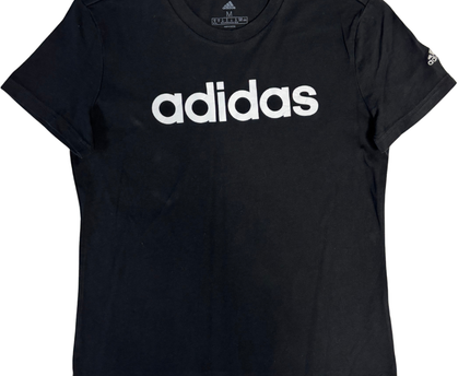 Adidas Black Graphic Logo Short Sleeve T-Shirt