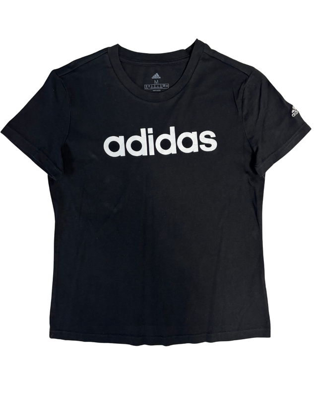 Adidas Black Graphic Logo Short Sleeve T-Shirt