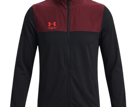 Under Armour Black and Maroon Zip-Up Sports Jacket